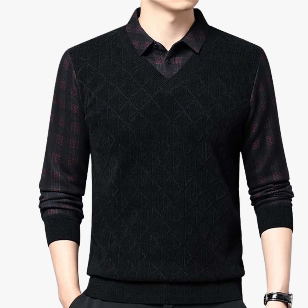 Polo Shirt Extra Warm – Insulated, Thicker Fabric, Polo Collar, 3-Button Placket – Stylish & Comfortable for Cooler Weather