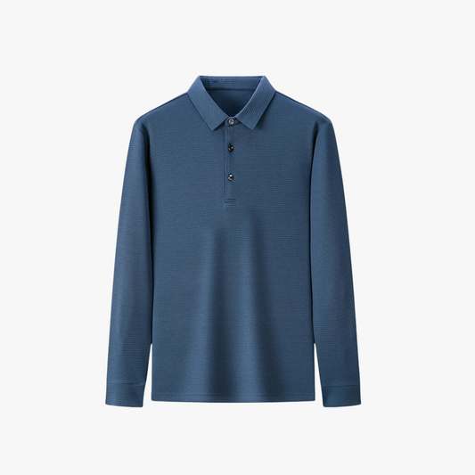 Men's Polo Shirt – Classic Collar, Button Placket, Premium Fabric – Office & Casual Wear